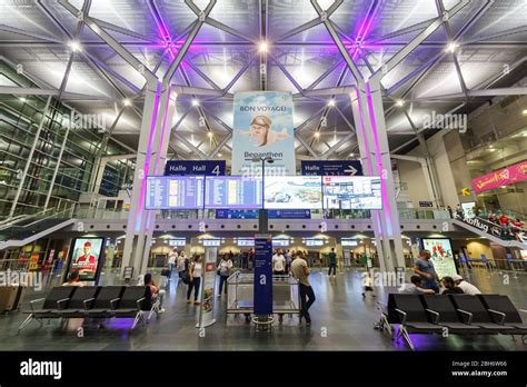 Mulhouse, France – August 31, 2019: Terminal of Basel Mulhouse airport ...