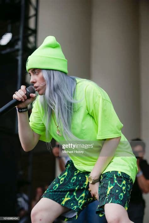 Billie Eilish performs on day one of Lollapalooza at Grant Park on... News Photo - Getty Images