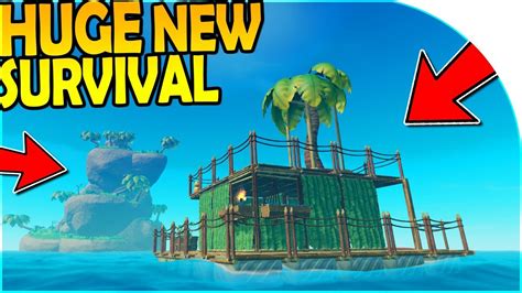 HUGE *NEW* SURVIVAL GAME! - RAFT BASE BUILDING ( Raft Survival Gameplay Part 1 ) - YouTube