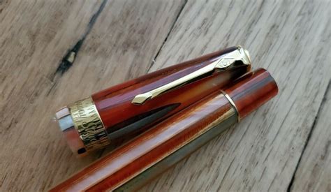 Conway Stewart 100 Series Orange Spaghetti Fountain Pen