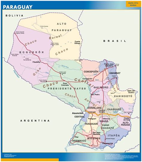 Mapa Paraguay | Tienda Mapas