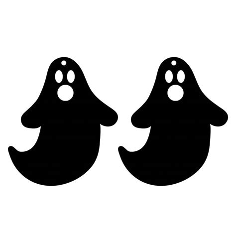 Free SVG Download Halloween Earring Template | iheart SVG | Ghost ...