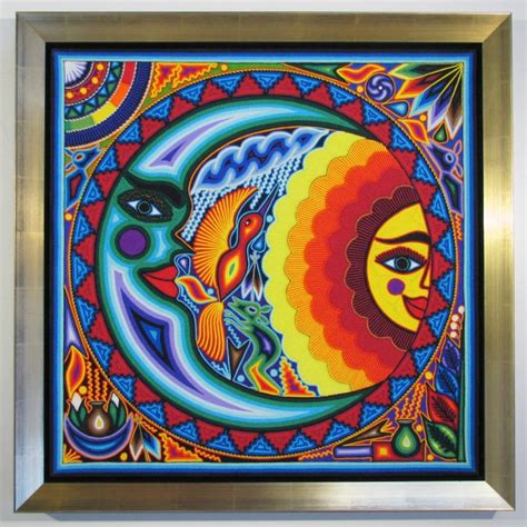 Mexican string art sun and moon | Carter Avenue Frame Shop Custom - Clip Art Library