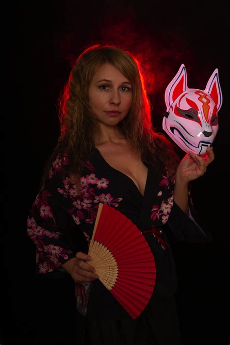 Kitsune, Fox, Neon Mask Free Stock Photo - Public Domain Pictures