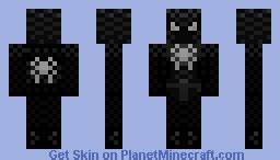 Black Suit Spiderman Minecraft Skin