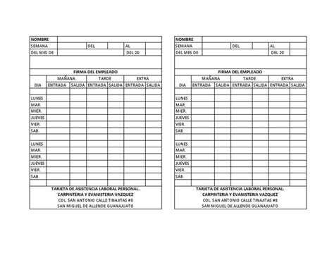 ASISTENCIA LABORAL(TARJETAS)