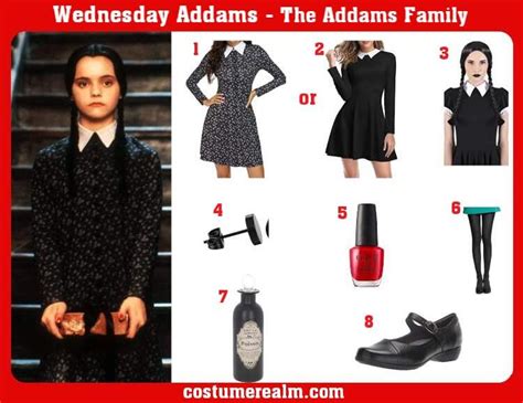 Wednesday Addams Costume Makeup, Wednesday Adams Costume, Wednesday ...