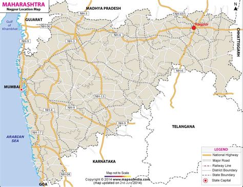 Nagpur On Maharashtra Map - Brandy Tabbitha