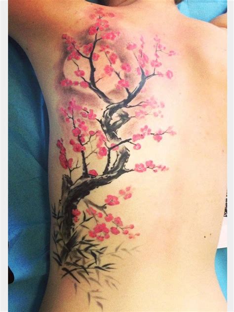 Pin by Jenna Hurley on tattoo ideas | Cherry tree tattoos, Tree tattoo designs, Blossom tree tattoo