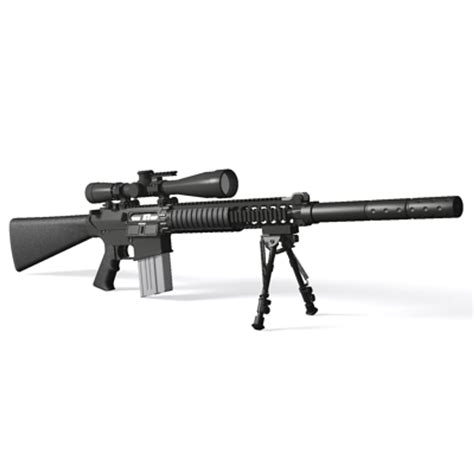 3d Sr-25 Sniper Rifle