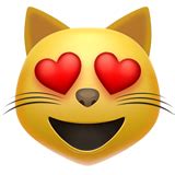 😻 Smiling Cat with Heart-Eyes Emoji on Apple iOS 11.3