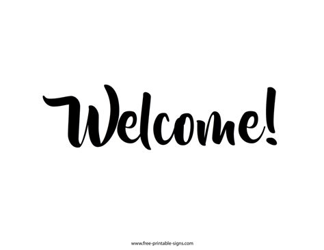 Printable Welcome Sign – Free Printable Signs