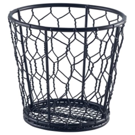 Black Wire Basket 12cm Dia - Catering Products Direct