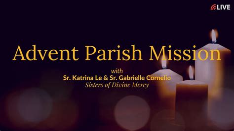 Parish Advent Mission with the Sisters of Divine Mercy (2020) - St. Michael Catholic Community