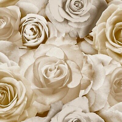 Luxury Exclusive New Glamour Beige Rose Floral Beige Flowers Wallpaper AL1003 | eBay