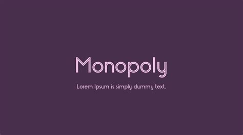 Monopoly Font : Download Free for Desktop & Webfont