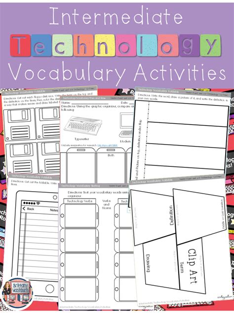 Technology Vocabulary Worksheets 3-5 | Technology vocabulary ...