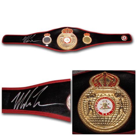 Mike Tyson Autographed Replica WBA Championship Belt - NHL Auctions