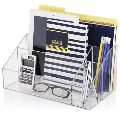 China Clear Acrylic Desk Office Accessories Box File Organizer with ...