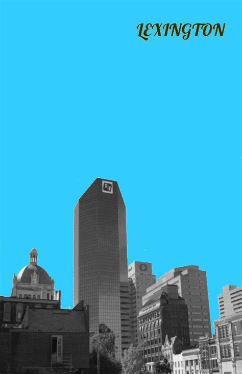 Lexington Kentucky Skyline Poster