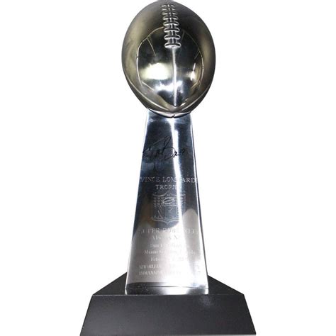 Drew Brees Signed Super Bowl XLIV Lombardi Trophy (Steiner COA ...