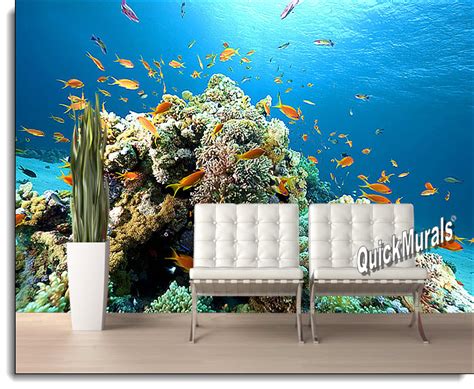 Coral Reef Peel and Stick Wall Mural |Full Size Large Wall Murals |The ...