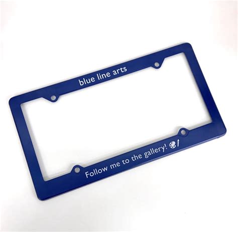 Blue Line Arts License Plate Frame – Blue Line Arts