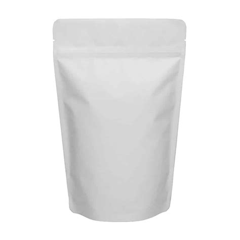 16 oz Stand Up Pouch - Matte White | PBFY Flexible Packaging