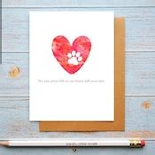 Printable Pet Sympathy Card Dog or Cat Loss Rainbow Bridge Sympathy ...