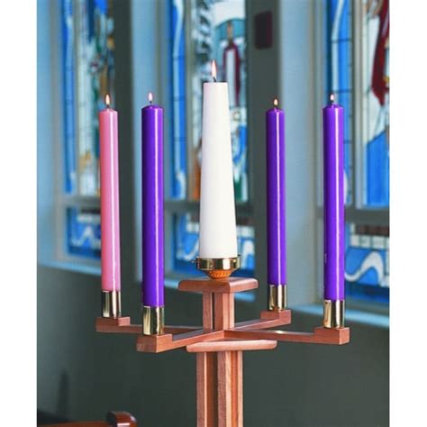 Plain White Christ Candle, Advent: Autom