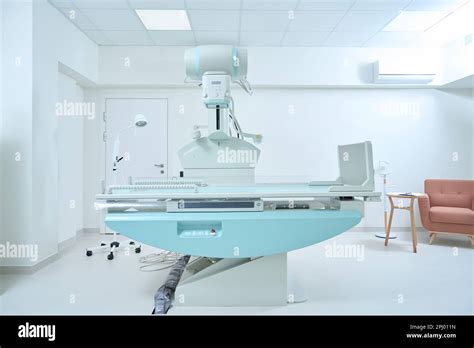 X-ray room with modern X-ray machine in clinic Stock Photo - Alamy