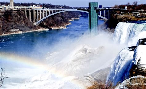 Rainbow over frozen Niagara Falls~ www.megapixphotography.blogspot.com