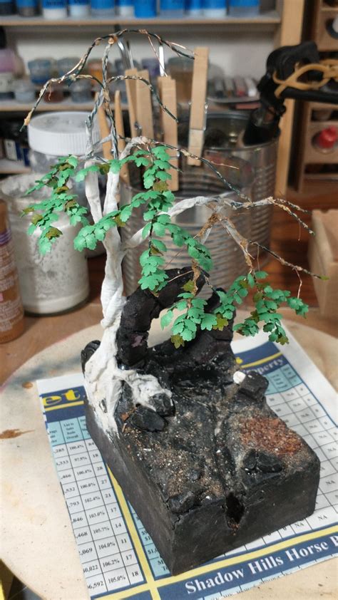 A 28mm forest diorama WIP - I am making a forest diorama for my Tau ...