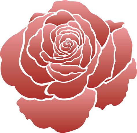 Painting Stencil Small Rose Flower Stencil - Walls Stencils, Plaster ...