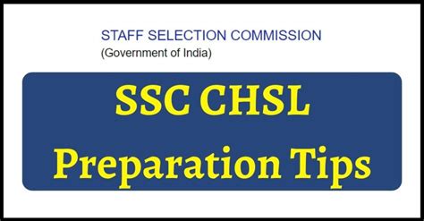 SSC CHSL Preparation Tips Best Strategies, Tricks Study Materials Online