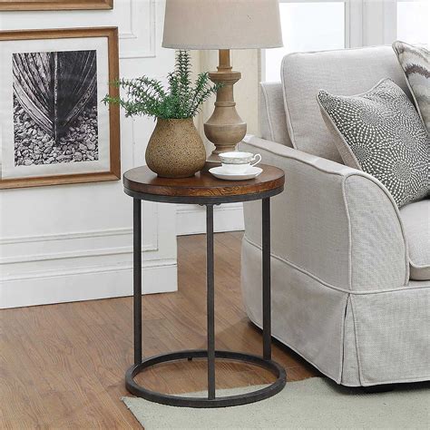 Carolina Cottage Orson Accent Table in Chestnut | Bed Bath & Beyond | Living room accent tables ...