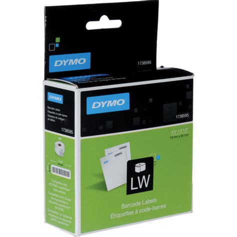 Dymo Barcode Labels (450, 3/4 x 2-1/2", White) 1738595