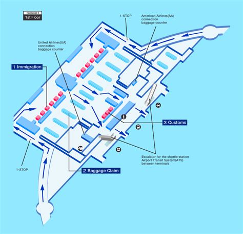 Guide for facilities in Chicago O'Hare International AirportAirport Guide|International flights|ANA