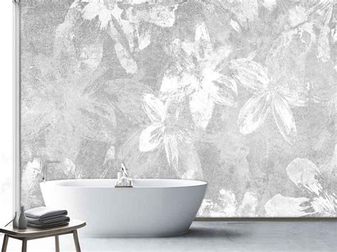 Top more than 55 grey bathroom wallpaper best - in.cdgdbentre