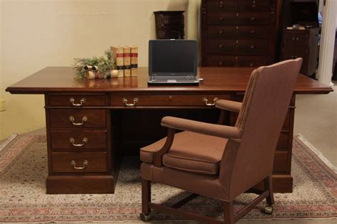 Executive Walnut Traditional Conference Desk