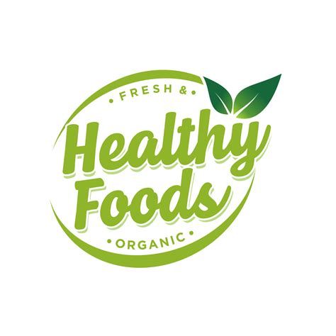 Healthy food logo Premium Vector 19956419 Vector Art at Vecteezy