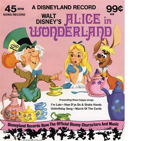 Film Music Site - Alice in Wonderland Soundtrack (Oliver Wallace) - Disneyland Records (1975 ...