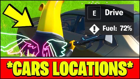 Fortnite CARS LOCATIONS & GAMEPLAY - YouTube