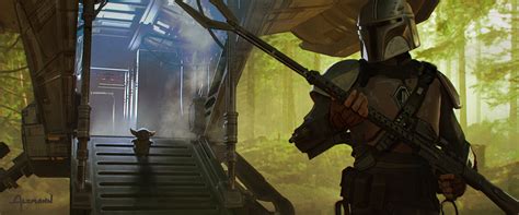 Wallpaper : The Mandalorian, tv series, concept art 3000x1250 - guthfre - 1720959 - HD ...