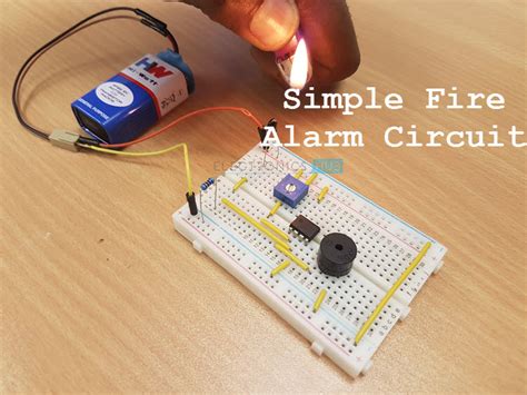 Simple Fire Alarm Circuit Using Thermistor, Germanium Diode and LM341