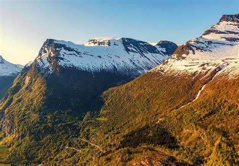 Geiranger by drone