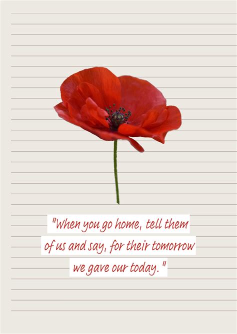 Posters with Remembrance Day Quotes | Adobe Express UK