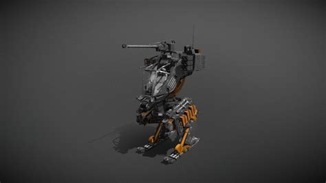 Bipedal Urban Patrol Mech - 3D model by Albert Luong (@AlbertLuong) [3a41c28] - Sketchfab