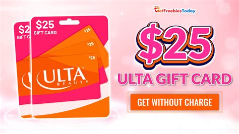 Free $25 Ulta Gift Card (April 10, 2023) | GFT