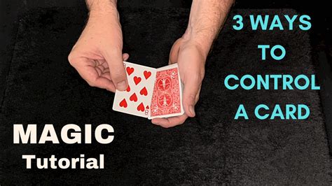 Magic Sleight of Hand Card Control Tutorial - 3 Ways To Control A Card To The Top Of The Deck ...